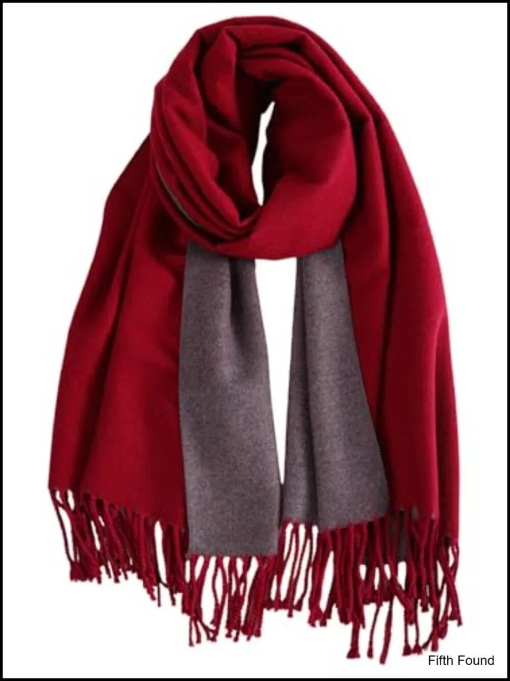 Cashmere-Like Soft Reversible Winter Scarf Pashmina Shawl Wrap